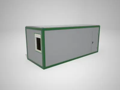 Modular sanitary module 15m2 3D model