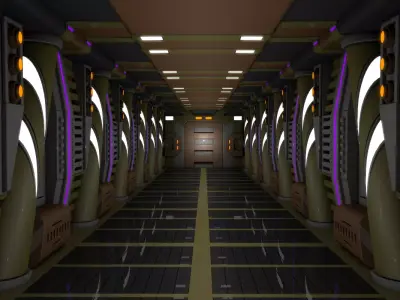 Sci Fi Corridor  3D model