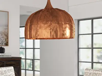 Dlyla Light Single Dome Pendant 3D model