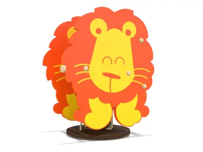 Lion Rider Playground Low-poly 3D model