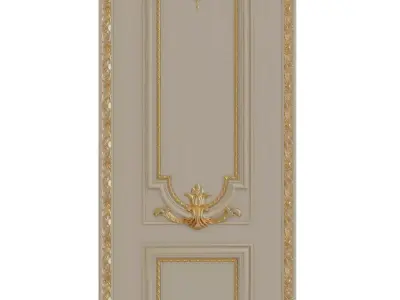 Classic Door 3D model 6