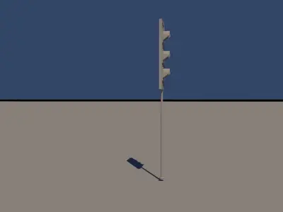 traffic lamp  3D model
