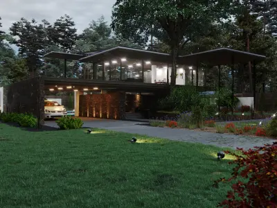 Modern Village House  3D model