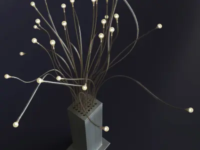 Table lamp 3D model 122