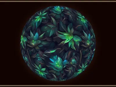 Grass Magic Forest Floor 10 TEXTURES Hand-painted --- PACK 5 --- Texture