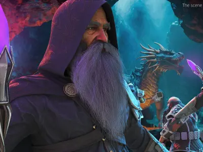  Fantasy Assassin Mage Outfit Full Body 