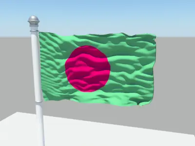 Bangladesh Flag 3D model