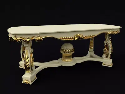 antique cool table 3D model