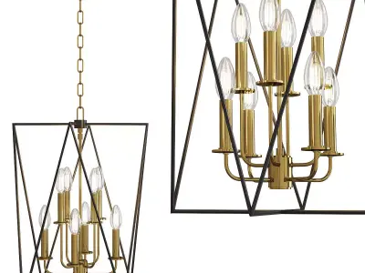  Laszlo 8 Light Pendant Light Low-poly 3D model