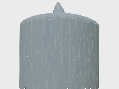 Cozy Ambient Candle with Flickering Flame Texture