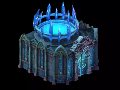 Palace - Temple of the Earth 02 3D model