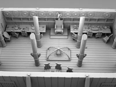 Detailing vikings house 3D print model