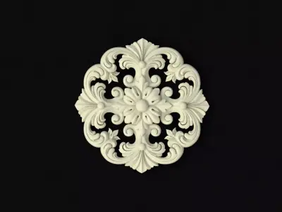 rosette dekor 3D model 32