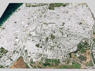 Cityscape Tel Aviv Israel   3D model