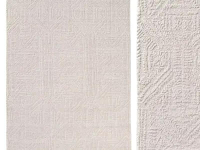 TALAL WOOL RUG 3D model
