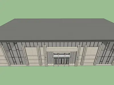 office entertainment building 3d model 3D model