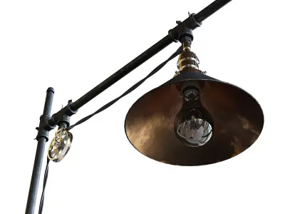 Industrial Style Floor Lamp 3D model