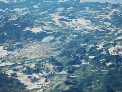 Lincang China City Landscape 3D Model 3D model