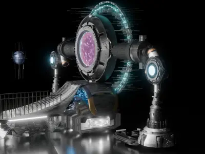 sci fi portal   3D model