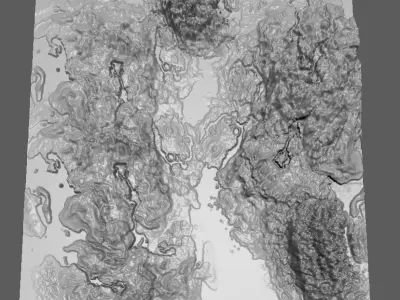 Mountains Terrains 3D model