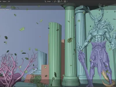 The Awakening Concept Art By Blenderworks Low-poly 3D model