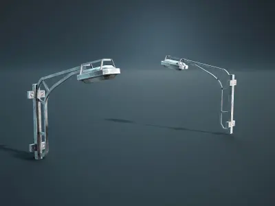 Street Light Poles Low-poly 3D model