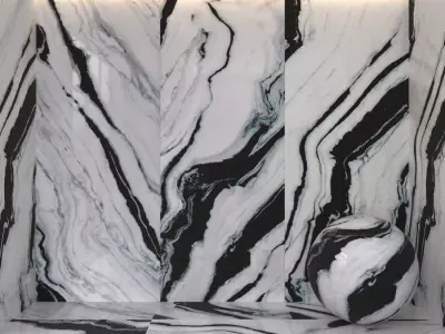 panda white marble 3D model