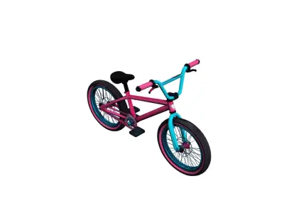 BMX Bicycle Low Poly Freestyle Street Bike Model Low-poly 3D model