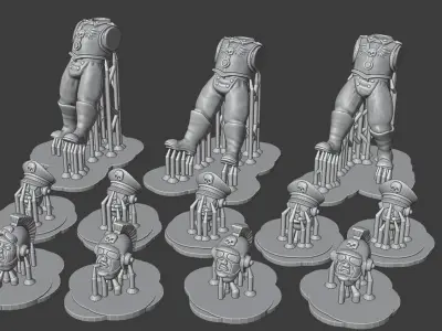 Hive-City Guard Officers and Command Squad 3D print model