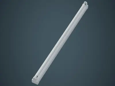 Fluorescent Bulb 3A Low-poly 3D model