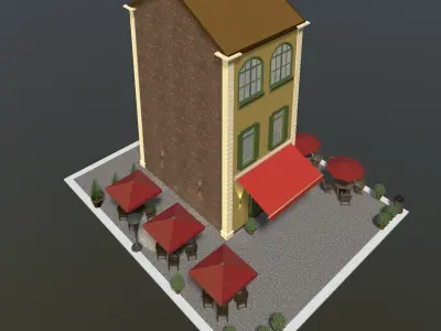 Retro cafe 2023-0006 3D model