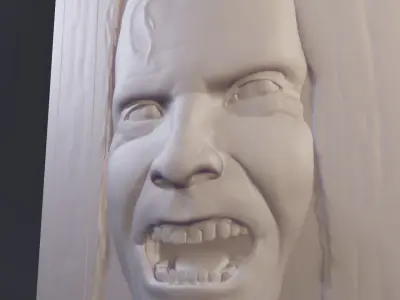 Jack Torrens with an inscription 3D print model