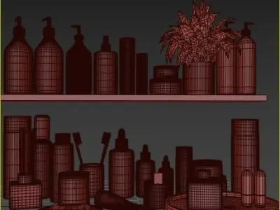 Bathroom accessories02 3D model