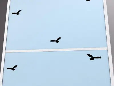 Plastic noise barrier 3D model