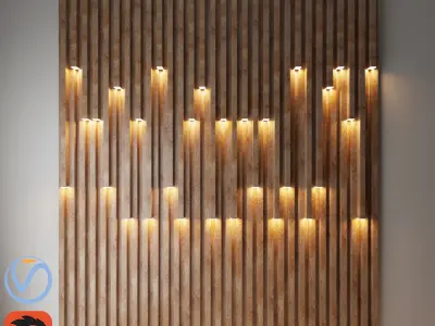 wall decorative light 2 3D model