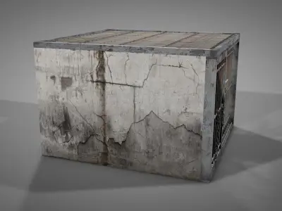 Prison Jail Cell Low-poly 3D model