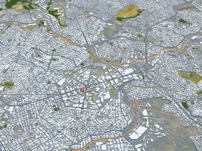 Contagem Brazil Low-poly 3D model