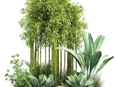 Stone and Bush Pack 21 3D model