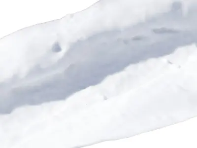 Snowy trail 3D model