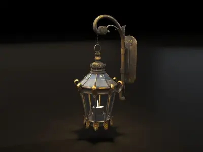 Lantern Bloodborne - Victorian style Low-poly 3D model