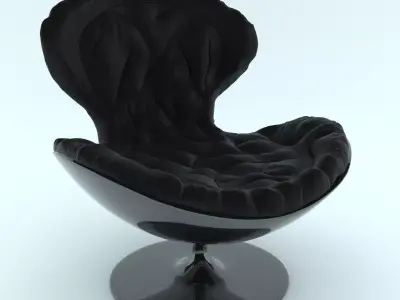Armchair swivel chair - swivel chair Free 3D model