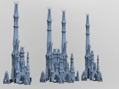 Han dynasty stylised tower top 3D model