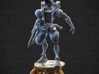 Robot Suit Type 303 Poseable Set 100mm 3D print model