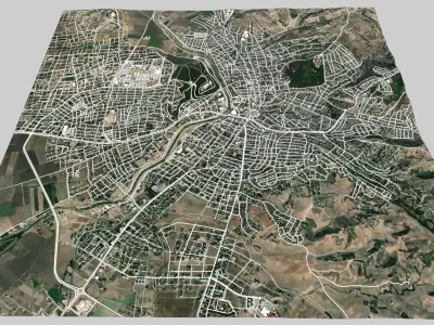 Cityscape Kadirli Turkye 3D model