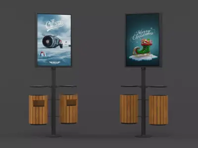 Ashtray Bin 3D model