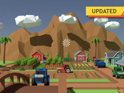 SimplePoly Farm - Low Poly Assets Low-poly 3D model