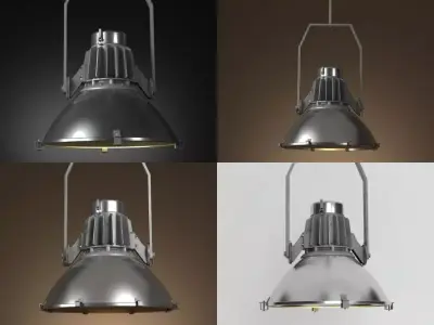 Dry-Dock industrial pendant light 3D model