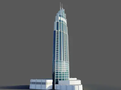 address boulevard 1 - Dubai 3D model