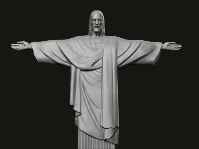 Christ the Redeemer Statue 3D print model