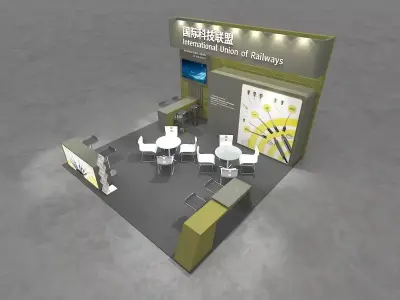 booth design 3D model